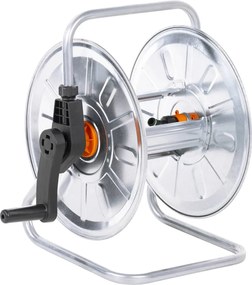 vidaXL Enrolador de parede para mangueira de 50 m 1/2" aço