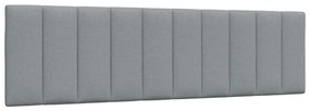 vidaXL Almofadão de cabeceira 180 cm tecido cinzento-claro