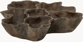 Tabuleiro decorativo irregular em madeira de teca Rina