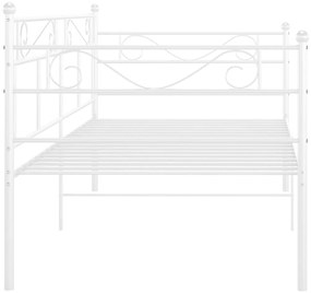 Sofá-cama 90x200 cm metal branco