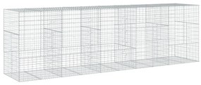 Cesto gabião com cobertura 500x100x150 cm ferro galvanizado