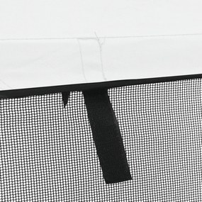 Toldo 3 arcos Bimini paredes malha laterais 183x(154-167)x137cm