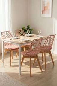 Pack 4 Cadeiras Mima - Rosa de avelã