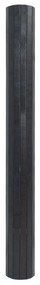 Tapete retangular 100x200 cm bambu cinzento
