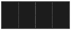 Conjunto de Cadeiras de Jardim 7 pcs Cinzeto 200 x 80 x 73 cm