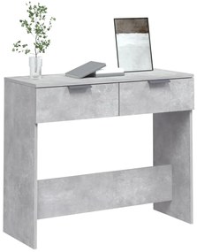 Mesa consola 90x36x75 cm derivados de madeira cinzento-cimento