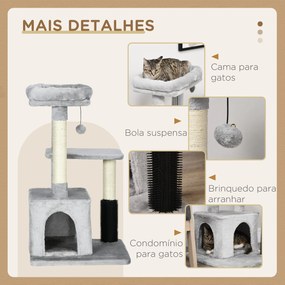 PawHut Arranhador para Gatos Médios Altura 85 cm Arranhador para Gatos