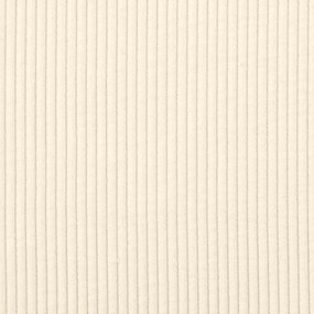 Poltrona com apoio de braços 54 cm tecido corduroy creme