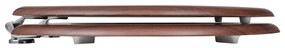 Assentos de sanita com tampas 2 pcs MDF castanho