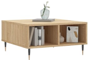 Mesa de centro 60x60x30 cm derivados de madeira carvalho sonoma