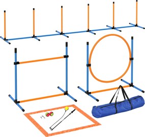 PawHut Conjunto Agility para Cães 7 peças Equipamento de Agility para Treino Kit de Barreiras para Jogos e Treino | Aosom Portugal