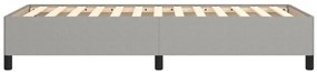 Estrutura de cama sem colchão 90x200 cm tecido cinzento-claro
