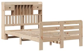 Cama com estante sem colchão 135x190 cm pinho maciço