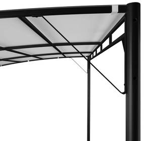 Toldo para-sol de jardim 4x3x2,55 m cor creme