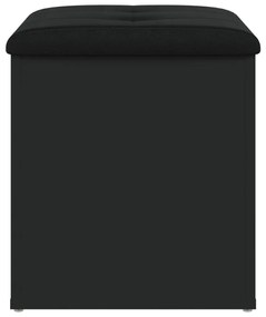 Banco de arrumação 42x42x45 cm derivados de madeira preto