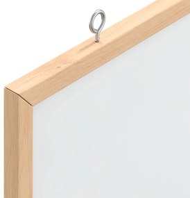 Quadro branco magnético c/ estrutura em madeira de pinho maciço