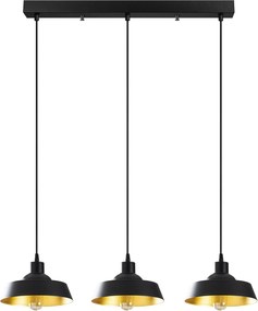 Candeeiro Berceste – Preto – 72 x 22 cm