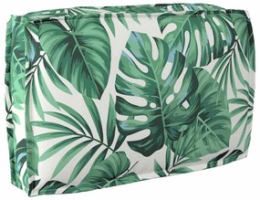 vidaXL Capa de Almofada para Palete com Estampa de Folhas 60 x 40 x 12 cm - Tecido Oxford