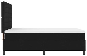 Cama Box com Colchão e Luz LED - Preta - 160 x 200 cm - Tecido