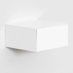 Mesinha De Cabeceira Flutuante Em Mdf Florens Branco & ↔︎ 30 Cm - Sklum