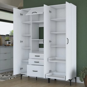 Armário Multiusos JE131 – Branco – 150 x 198,6 x 40 cm