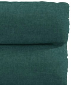 Cadeiras de jantar 2 pcs tecido verde-escuro