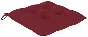 Cadeiras de jantar p/ jardim 8 pcs c/ almofadões acácia maciça