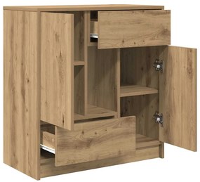 Aparador c/ gavetas e portas 70,5x34x74,5 cm carvalho artisiano