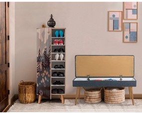 Conjunto de Mobiliário de Entrada Vegas – Sonomo/Dark Blue – Sapateira