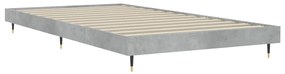 Estrutura de cama 90x200 cm derivados de madeira cinza sonoma