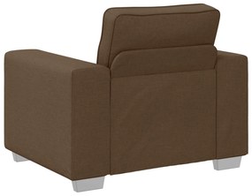 Poltrona vidaXL Castanha 59 cm Tecido