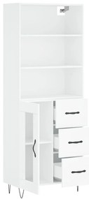 Armário alto 69,5x34x180 cm derivados de madeira branco