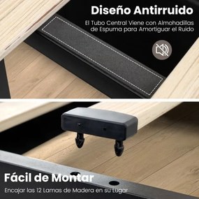 Estrutura de cama 223 x 167 x 122 cm com ripas COLCHÃO NÃO INCLUIDO com LUZ LED com estação de carregamento USB 4 gavetas dobráveis Comando remoto Cin