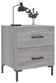 Mesas de cabeceira 2 pcs derivados de madeira sonoma cinza