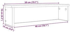 Rack cozinha empilhável branco 50x15x16 cm madeira engenheirada