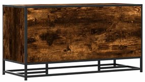 Banco para calçado carvalho fumado 100x40x53,5 cm madeira metal