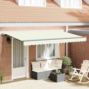 vidaXL Toldo Retrátil Manual Creme e Antracite