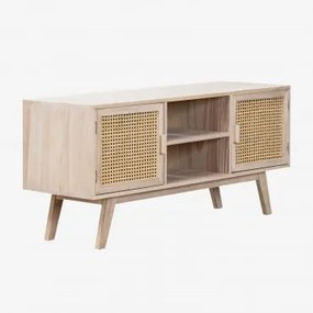 Móvel Tv 120x40 Cm Em Madeira Ralik Design Madeira Natural Clara - Sklum