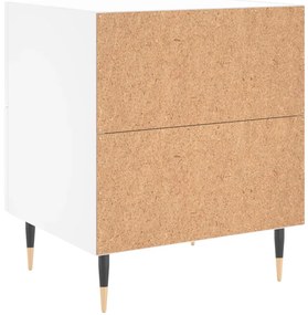 Mesa de cabeceira 40x35x47,5 cm derivados de madeira branco