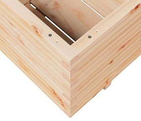 Vaso/floreira de jardim 110x60x49,5 cm madeira de pinho maciça