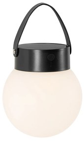 Candeeiro Pendente Exterior Preto com LED 3 passos de dimmer solar - Cornelia