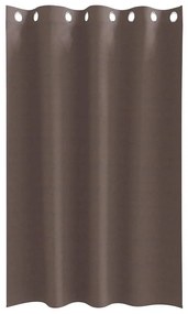 Cortinas 2 pcs Castanho escuro 175 x 140 cm Poliéster