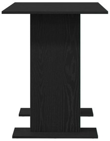 Mesa de Jantar vidaXL Preto Carvalho 110x60x75 cm Madeira Ingenheirada