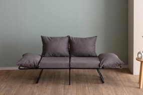 Sofá-Cama de 2 Lugares Viper – Cinzento – 150 x 78 x 60 cm