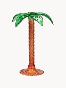 Castiçal em vidro borosilicato artesanal Palm Tree