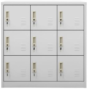 Cacifos 2 pcs 90x45x92,5 cm aço cinzento-claro