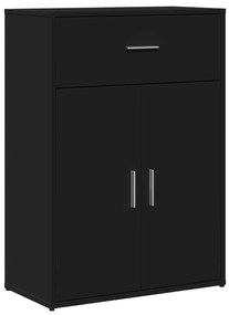 Aparadores 2 pcs 60x30x84 cm derivados de madeira preto