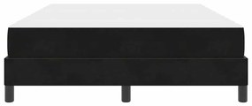 Cama box spring com colchão Preto 160 x 200 cm Veludo