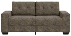 Sofá Loveseat vidaXL Cinza Escuro 140 cm em Couro Sintético