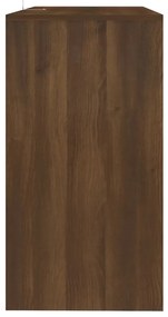 Mesa consola derivados de madeira carvalho castanho